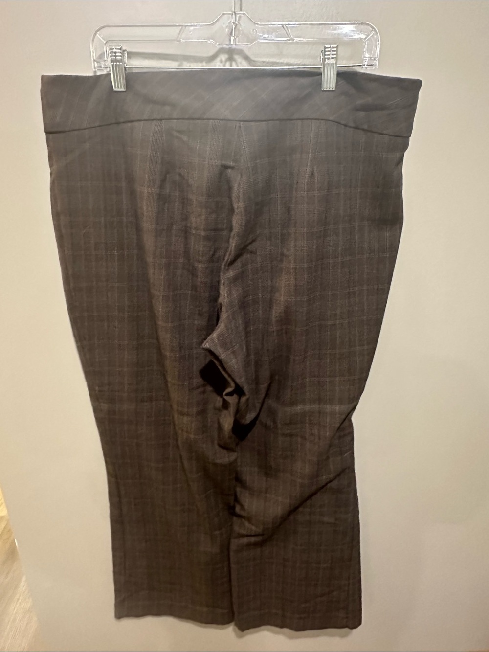 Covington Woman’s Dark Brown Plaid Dress Pants